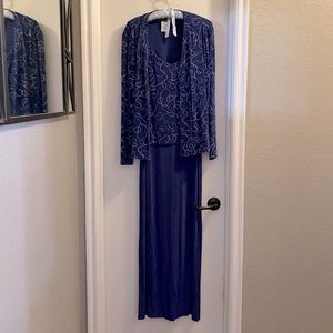 Alex Evenings 2-piece Blue Dress w/Jacket